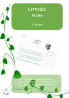 Vorschau - Arbeitsblätter - Mathe - 1.- 4. Quintal - kindgerechte Lernzielformulierung - Deckblatt