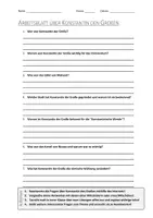 Vorschau - Arbeitsblätter - AB mit Fragen zum Thema "Konstantin der Große" + Lösungsblatt + Mindmap + Infografik - Deckblatt
