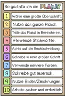 Vorschau - Poster - Das Plakat - Tafelmaterial/Poster mit Tipps zur Erstellung von Plakaten (Referat/Vortrag/Präsentation) - Seite 1