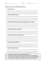 Vorschau - Arbeitsblätter - Lernplakat + AB mit Fragen zum Thema "Konstanz" + Lösungsblatt + Infografik - Seite 1