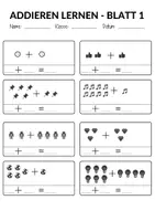 Vorschau - Arbeitsblätter - Addition Komplettpaket Arbeitsblätter - Zahlenraum 10 & 20 (1. Klasse Mathe) - Seite 1