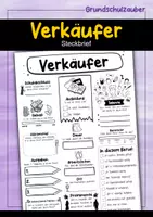 Vorschau - Arbeitsblätter - Steckbrief Verkäufer - Deckblatt