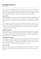 Vorschau - Arbeitsblätter - Das Musical Rebecca (Infotext und Übungen) - Deckblatt