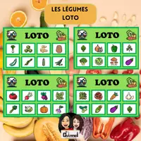 Vista previa - Juegos / Gamificación - Les Légumes - Loto Couleur + Roulette - Portada