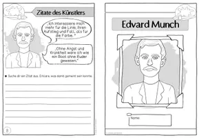 Vorschau - Mal- und Bastelvorlagen - Künstler-Faltheft: Edvard Munch - Seite 2
