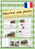Aperçu - Feuilles d'exercices - Décrire une photo / image - Page de couverture
