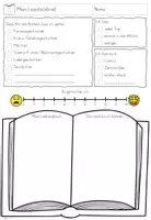 Vorschau - Arbeitsblätter - Lesen - Lesesteckbrief - Leseerfahrungen - Deckblatt