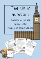Vorschau - Arbeitsblätter - The UK in numbers - Statistics on Racism in the UK and the Rivers of Blood Speech - Deckblatt