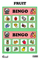 Vista previa - Juegos / Gamificación - Fruit - Colour Bingo + Interactive Wheel - página 1