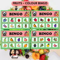 Vista previa - Juegos / Gamificación - Fruit - Colour Bingo + Interactive Wheel - Portada