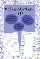 Vorschau - Arbeitsblätter - Mathe-Starter-Heft ohne Zahlenkenntnis für den Anfangsunterricht - Deckblatt