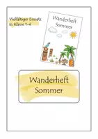 Vorschau - Arbeitsblätter - Wanderheft Sommer - Deckblatt