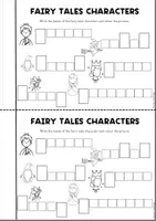 Aperçu - Feuilles d'exercices - My Fairy Tales Mini Booklet | Activity Book | Vocabulary - Page 3