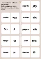 Vorschau - Arbeitsblätter - Domino zum passé composé - Deckblatt