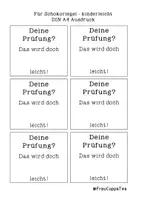 Vorschau - Mal- und Bastelvorlagen - Viel Erfolg / Motivation für Prüfungen, Vorlage für Schokoriegel FrauCuppaTea - Seite 3