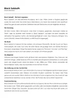 Vorschau - Arbeitsblätter - Black Sabbath (Infotext und Übungen) - Deckblatt