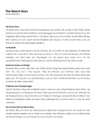 Vorschau - Arbeitsblätter - The Beach Boys (Infotext und Übungen) - Deckblatt
