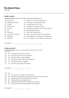 Vorschau - Arbeitsblätter - The Beach Boys (Infotext und Übungen) - Seite 1