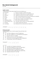 Vorschau - Arbeitsblätter - The Velvet Underground (Infotext und Übungen) - Seite 1