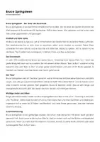 Vorschau - Arbeitsblätter - Bruce Springsteen (Infotext und Übungen) - Deckblatt