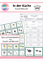 Vorschau - Spiele - In der Küche - Einzahl Mehrzahl DAZ - Deckblatt