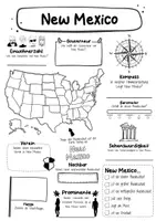 Vorschau - Arbeitsblätter - Steckbrief New Mexico - USA Bundesstaat - Seite 1
