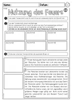Vorschau - Arbeitsblätter - Feuer (Nutzung, Einsatz früher und heute) - Seite 3