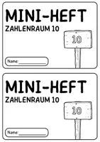 Vorschau - Arbeitsblätter - Mathe Klasse 1 Mini-Heft (Zahlenraum 10) - Seite 1