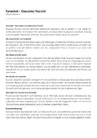 Vorschau - Arbeitsblätter - Die Oper Turandot - Giacomo Puccini (Infotext und Übungen) - Deckblatt