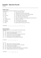 Vorschau - Arbeitsblätter - Die Oper Turandot - Giacomo Puccini (Infotext und Übungen) - Seite 1