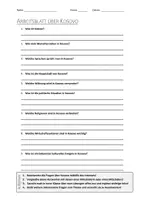 Vorschau - Arbeitsblätter - AB mit Fragen zum Thema "Kosovo" + Lösungsblatt + Infografik - Deckblatt