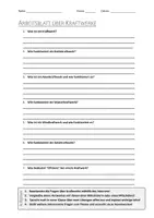 Vorschau - Arbeitsblätter - AB mit Fragen zum Thema "Kraftwerk" + Lösungsblatt + Infografik - Deckblatt