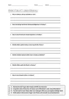 Vorschau - Arbeitsblätter - Lernplakat + AB mit Fragen zum Thema "Krakau" + Lösungsblatt + Mindmap + Infografik - Seite 1