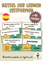 Vorschau - Spiele - Rätsel zur lernen Zeitformen (Spanisch) - Deckblatt