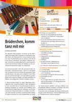 Vorschau - Stundenentwürfe - Brüderchen komm tanz mit mir - Orff, leicht gemacht - Deckblatt