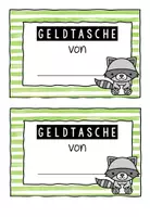 Vorschau - Poster - Geldtasche – Geldbeutel – Deckblatt - Waschbärenklasse - Seite 2