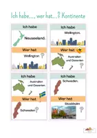 Vorschau - Spiele - Ich habe..., wer hat? Ein Lesespiel in Erdkunde quer durch alle Kontinente - Seite 3