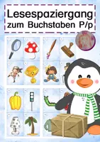 Vorschau - Arbeitsblätter - Lesespaziergang P - Deckblatt
