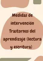 Vista previa - Unidades / Secuencias / Situaciones de Aprendizaje - Intervención Trastornos del aprendizaje - Portada