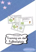 Vorschau - Fördermaterial/Inklusion - Sachaufgabe Training um den Fußballplatz + Tippkarten - Deckblatt