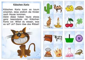 Vorschau - Arbeitsblätter - Lesespaziergang K - Seite 1