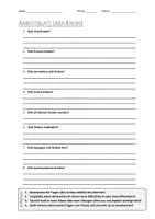 Vorschau - Arbeitsblätter - AB mit Fragen zum Thema "Krebse" + Lösungsblatt + Mindmap + Infografik - Deckblatt