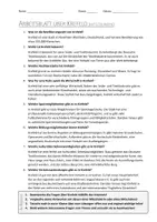 Vorschau - Arbeitsblätter - AB mit Fragen zum Thema "Krefeld" + Lösungsblatt - Seite 1