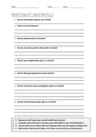 Vorschau - Arbeitsblätter - AB mit Fragen zum Thema "Krefeld" + Lösungsblatt - Deckblatt