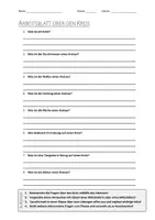 Vorschau - Arbeitsblätter - AB mit Fragen zum Thema "Kreis" + Lösungsblatt - Deckblatt