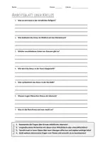 Vorschau - Arbeitsblätter - AB mit Fragen zum Thema "Kreuz" + Lösungsblatt + Infografik - Deckblatt