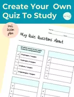 Vorschau - Arbeitsblätter - Make Your Own Quiz To Study - Seite 1