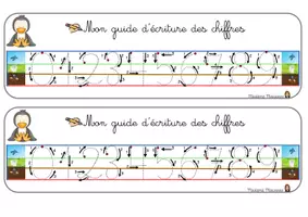 Aperçu - Affichage - Guide d'écriture des chiffres et signes mathématiques Marie Milo - Page 3