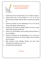 Vorschau - Mal- und Bastelvorlagen - Geometrie 5 - lustige Konstruktionsaufgaben - Seite 2