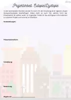 Vorschau - Arbeitsblätter - Projekt: Erstellen einer eigenen Utopie (Anleitung und Bewertungsraster) - Seite 1